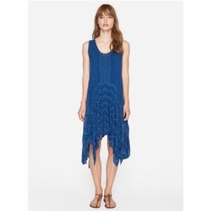 Johnny Was Blue Embroidered Sundress